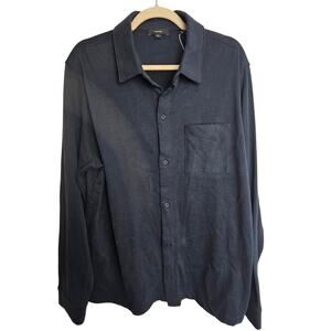 Vince Mens Button Front Shirt Size L Quiet Luxury Minimalist Designer Capsule
